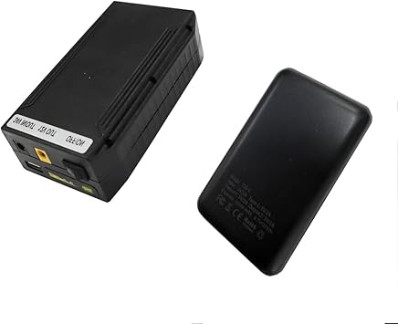 MWE Battery Pack for 360 Photo Booth.24V Rechargeable Lithium ion 22400mAh with DC 24V/12V and 5V USB Output for Ring Light, LED Light Strip,Camera, Smartphone and More L+S, Black