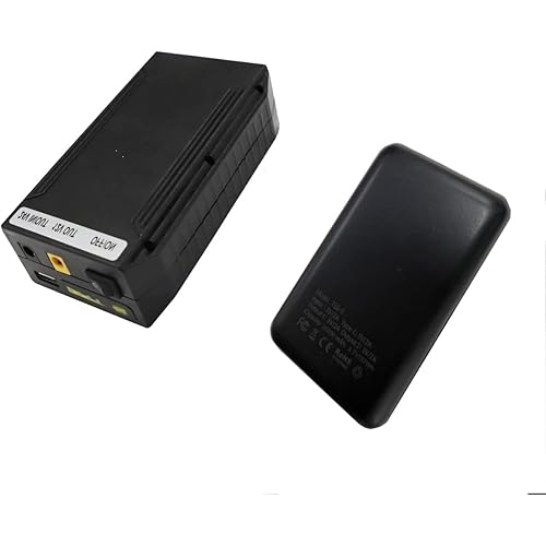 MWE Battery Pack for 360 Photo Booth.24V Rechargeable Lithium ion 22400mAh with DC 24V/12V and 5V USB Output for Ring Light, LED Light Strip,Camera, Smartphone and More (L+S, Black)