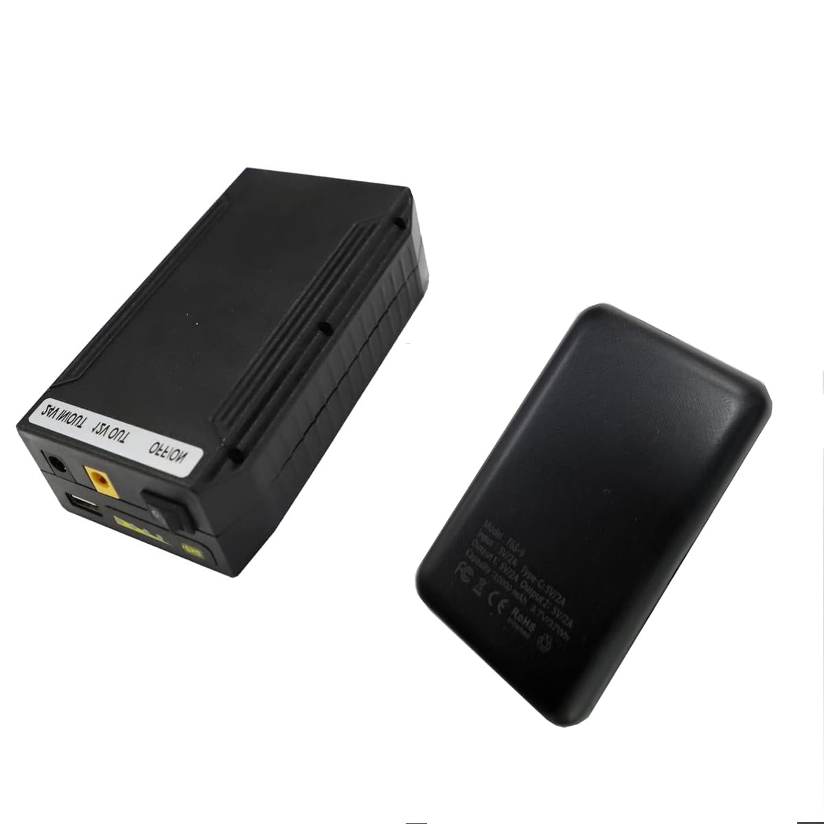 MWE Batteries for 360 Photo Booth Machine and Ring Light (L+S, Black)