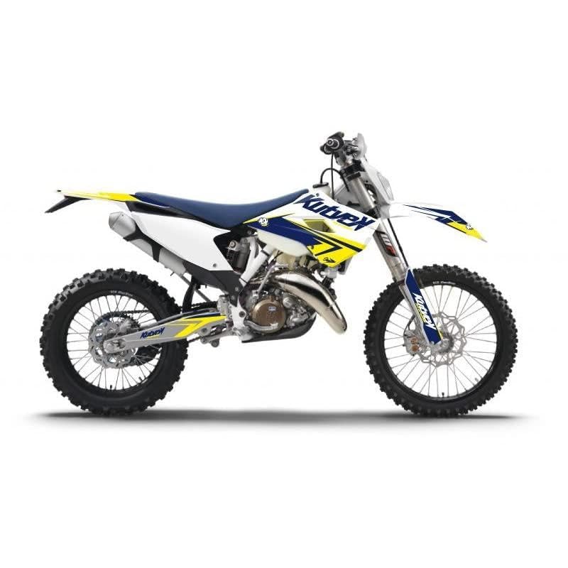 Kit Deco Husqvarna 125 Te KUTVEK Stage Blanc Jaune Protege Plastique Moto