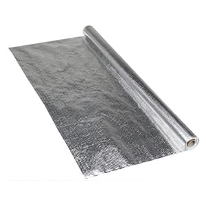 bauFIT Aluminium dampwerende folie 1,5 m x 50 m – dampscherm binnen – dampscherm voor isolatie – dampwerende folie voor dakisolatie – dak dampscherm folie – dampscherm