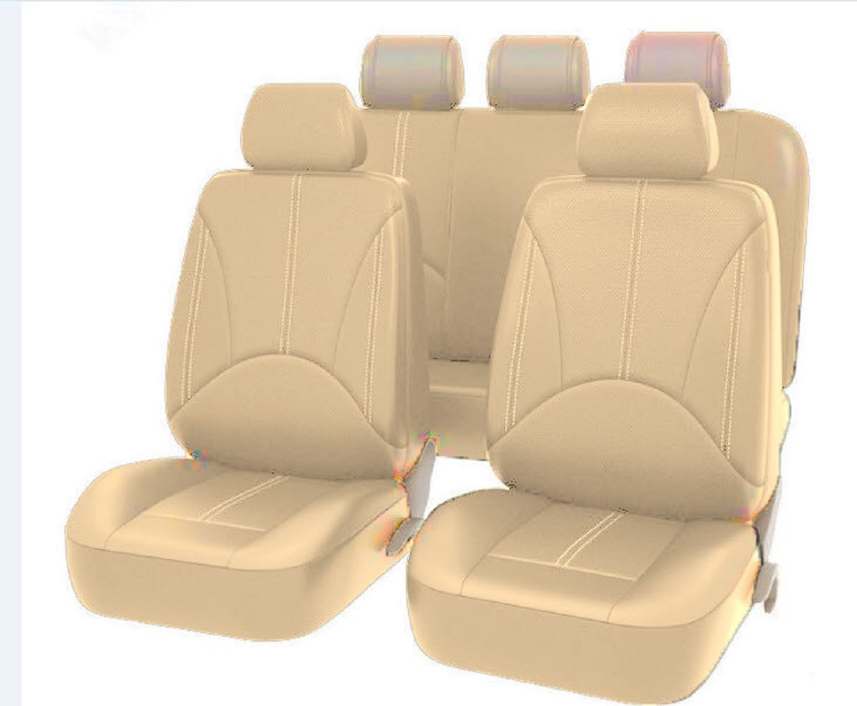 para Hyundai Sonata 2004-2009 Fundas de Asiento de Coche, Juegos De Cubreasientos Accesorio,Beige