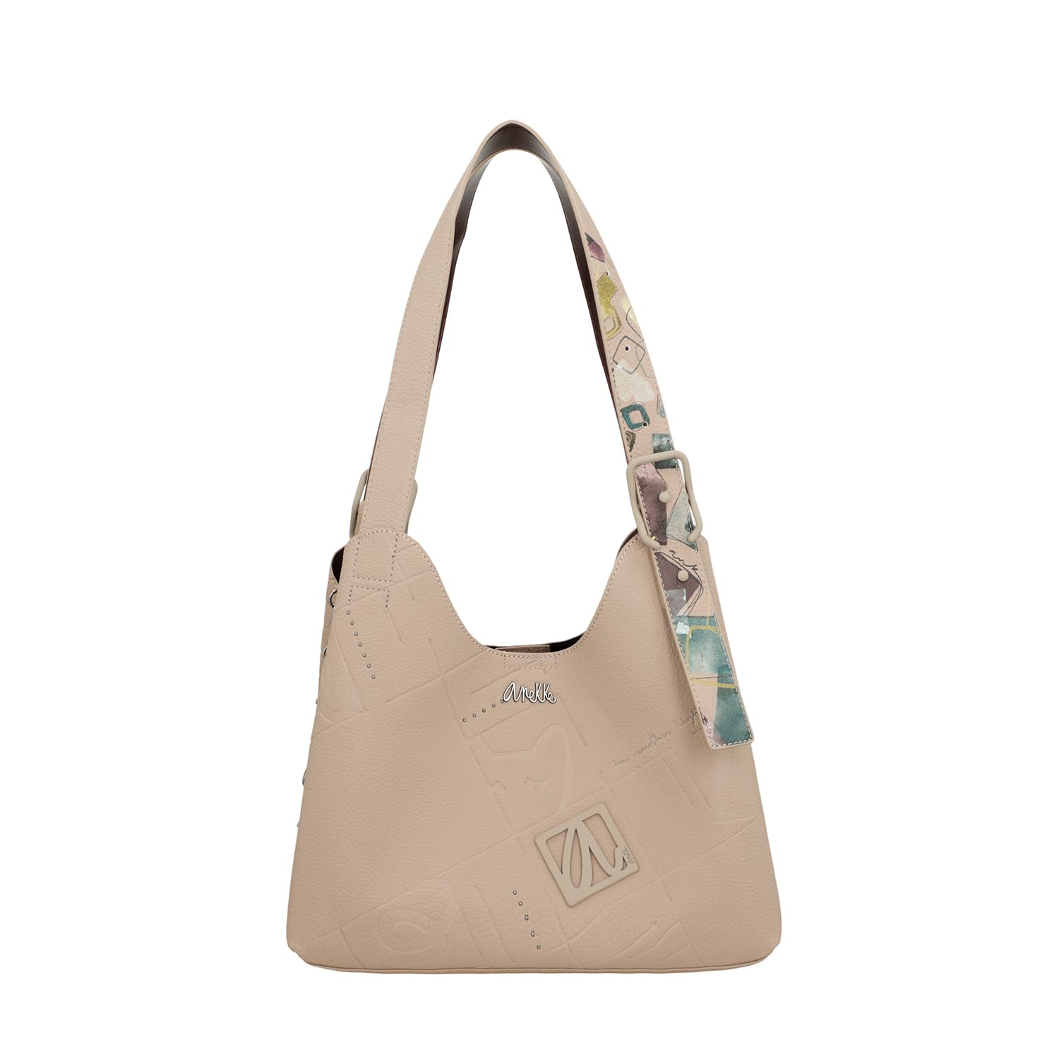Anekke Bolso de Hombro con 2 Asas Colección Evolution |Cierre con Cremallera | Medidas 32x26x16cm