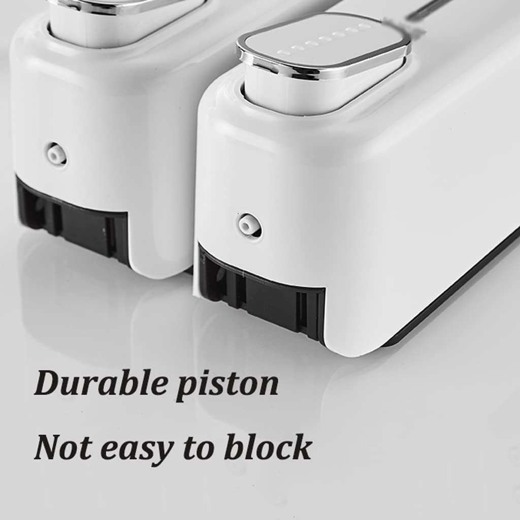 Dispenser di Shampoo per Doccia Dispenser di Sapone Liquido riutilizzabili Pompa di Sapone Manuale Bottiglia di Sapone per Le Mani a Parete per Il Bagno