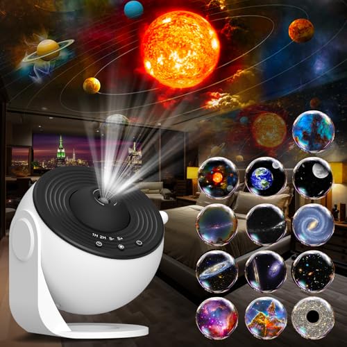 FlyLily Galaxy Projector – 13-in-1 Planetarium Night Light