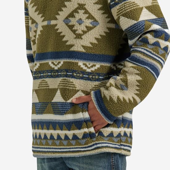 Wrangler Men's 1/4 Zip Sherpa Pullover3
