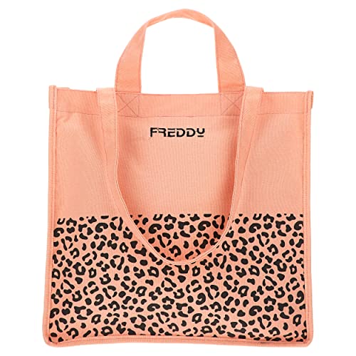 Sac shopping en toile noire paillettes FREDDY pour vos sorties et cours