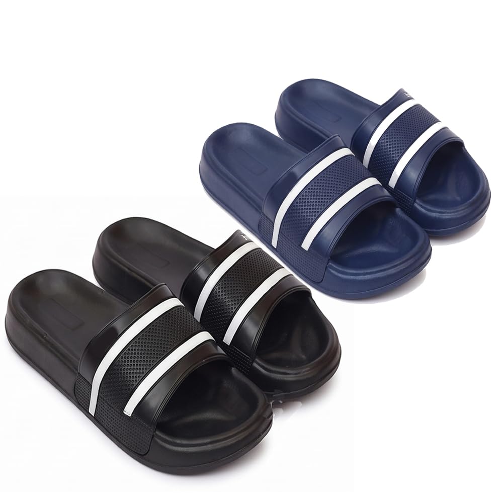Men's Xpress EVA Slides | Ultra Soft Cushion | Lightweight | Waterproof | Stylish |Anti-Skid | Comfortable Everyday Slides for Men-image-9