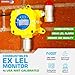 EX LEL Gas Detector by Forensics | Wall Mount Industrial Grade | Continuous Monitoring | USA NIST traceable Calibration | Adjustable Sound & Light Alarms | Relay Output | 0-100% LEL |