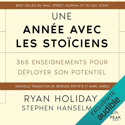 Une ann&eacute;e avec les sto&iuml;ciens Audiolivro Por Ryan Holiday, Stephen Hanselman capa