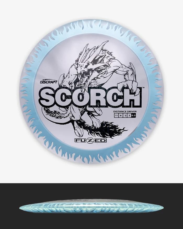 Fuzed Line Scorch w/Flame Pattern Distance Driver Golf Disc (Colors May Vary) 167-174G