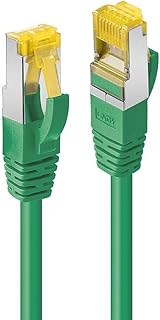 LINDY 47645 0.3m RJ45 S/FTP LSZH Cable, Green