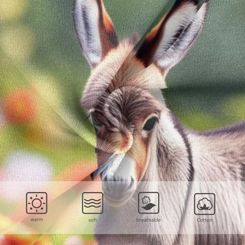 Cute Donkey Colorful Flower Field Toddler Girls Underwear 2t Cotton Panties for Girl Artistic Underpants Briefs3