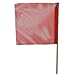 18" x 18"- Red Jersey Mesh Safety Flag w/ 32" Dowel - DOT Compliant