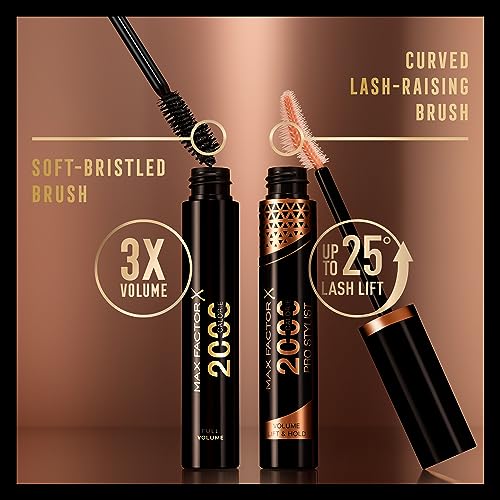 Max Factor 2000 Calorie Pro Stylist Mascara, Black, 9ml - Image 8