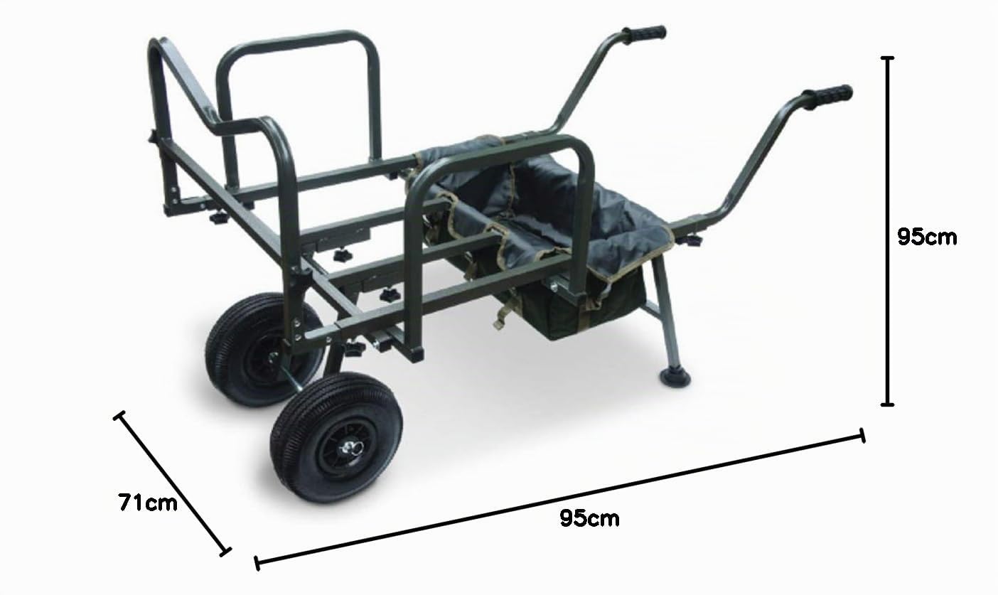 G8DS® Dynamische Karpfenkarre EIN Zwei Räder Variantenreich Leichter Transport Karpfenangeln Tackle