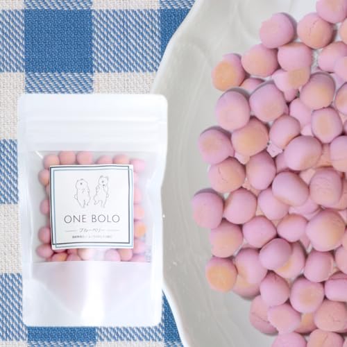 ONE BOLO ブルーベリー ボーロ 犬 猫 おやつ 小麦粉不使用 国産 無添加 全年齢対応