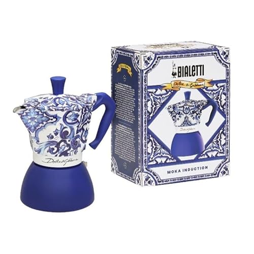 Cafetera Italiana Bialetti Moka Induction Dolce & Gabbana 6 Tazas Compatible Inducción Y Fuego Abierto - vue 3