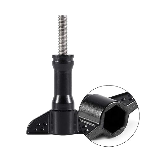 Miniatura 8 de Tornillo de pulgar largo de acero inoxidable, tornillo de perno de pulgar de 2.4 in de largo paraparapara Xiaomipara cámara deportiva AEE (paquete