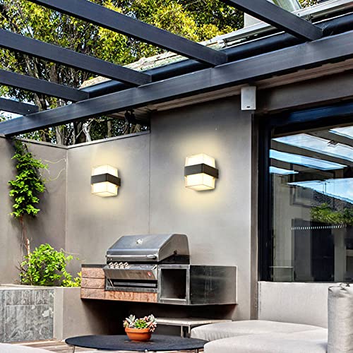 Lámpara de pared exterior impermeable con chip LED y base de aluminio 3