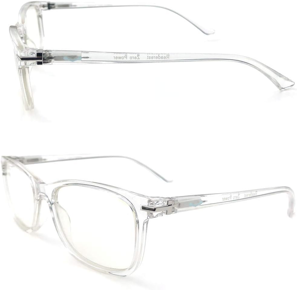 Readerest Blue Light Blocking Reading Glasses (Clear, 1.25 Magnification) Computer Glasses, fashionable for men and women, Anti Glare, Anti Eyestrain, UV protection