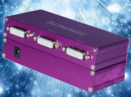 GOWE DVI Distributor,1 DVI IN, 2 DVI OUT Max input resolution: 4096x1152@60Hz; Output 1