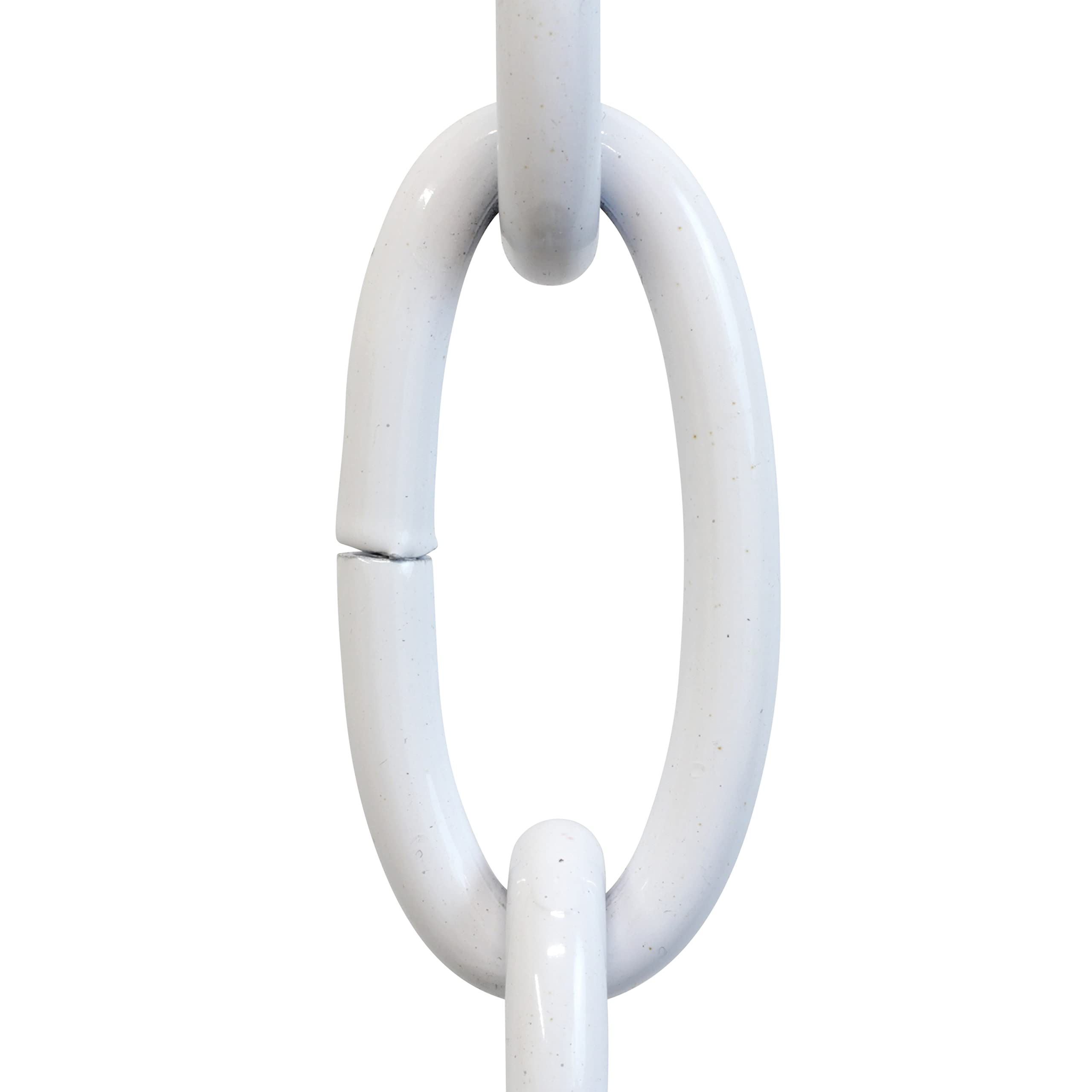 RCH Hardware CH-ST63-U57-WHT Steel Chandelier Chain 3 Gauge, White (1 Foot)