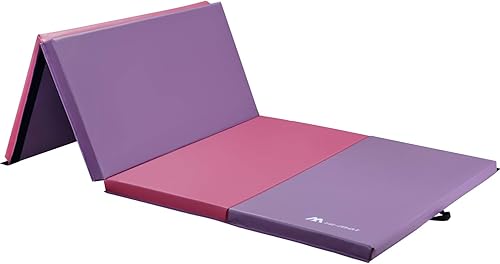 Miniatura 2 de M HI-Mat - Esterilla de gimnasia (4 x 8 x 2 pulgadas)  4 x 10 x 2 pulgadas, estera plegable para ejercicios de aeróbic, esteras gruesas para estirar