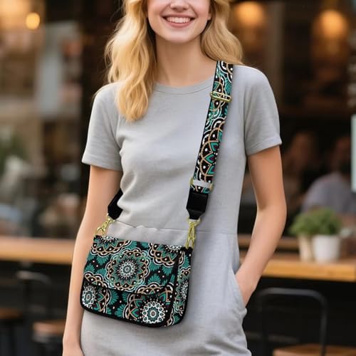 Womens Sling Bags Crossbody Casual Flap Bag Cute Shoulder Purse with Adjustable Wide Strap Small Side Pockets2