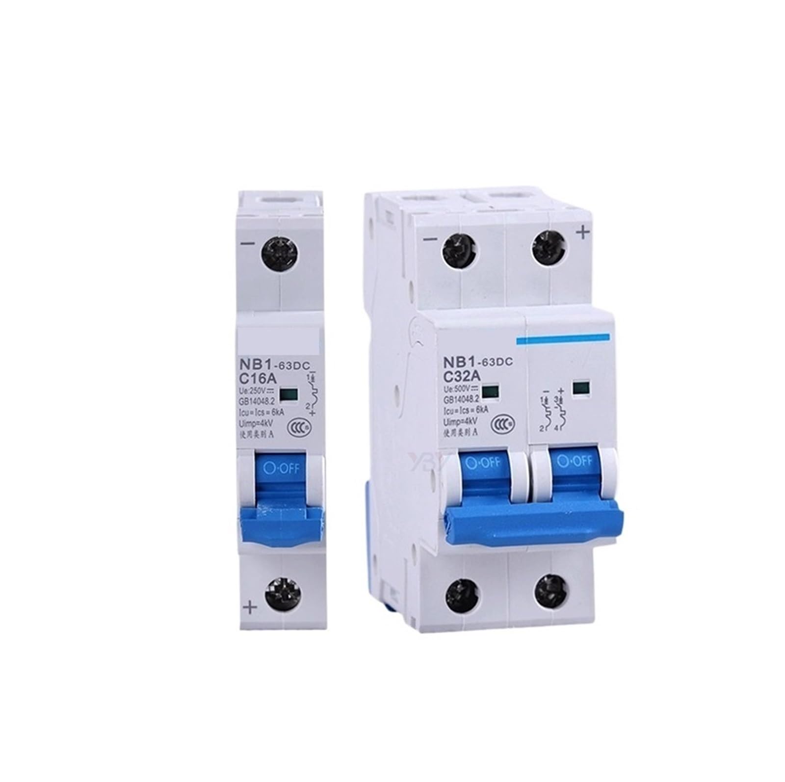 Disjoncteur CC NB1-63DC coupure bipolaire 500V haute performance continue