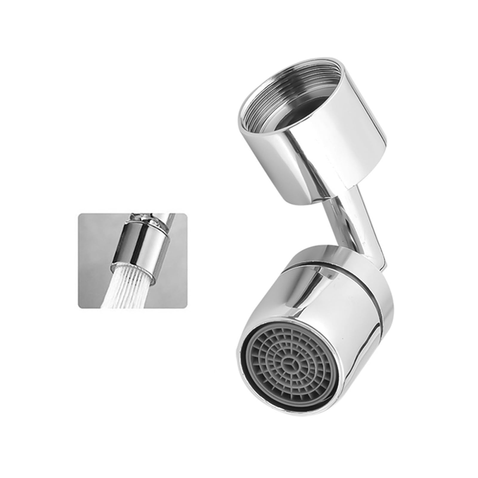720 Rotatable Tap Aerator Splash-Proof Faucet Sprayer Head Water Saving Plastic Splash for Kitchen Faucet(1 Mode)