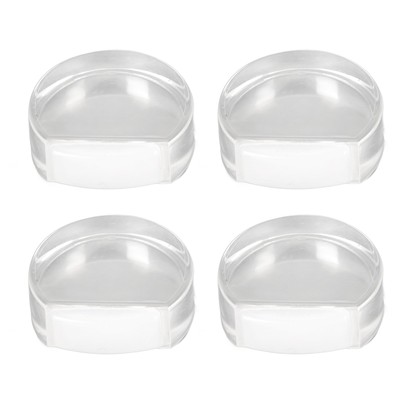 4PCS Door Bumper, Clear Door Stoppers Shower Door Stoppers Self Adhesive Door Stops Wall Protector Heavy Duty Door Stops for Floor Patio