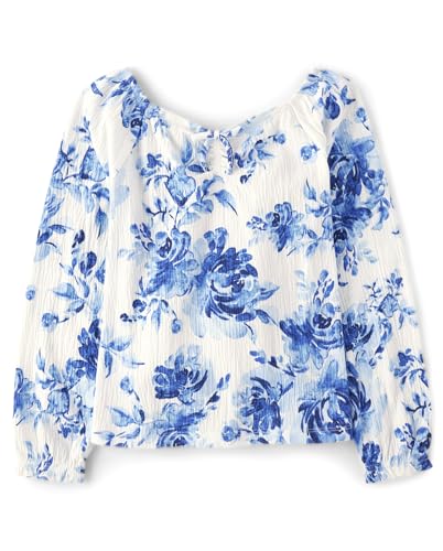 Image of The Children's Place Girls' Long Sleeve Smocked Peplum Top
