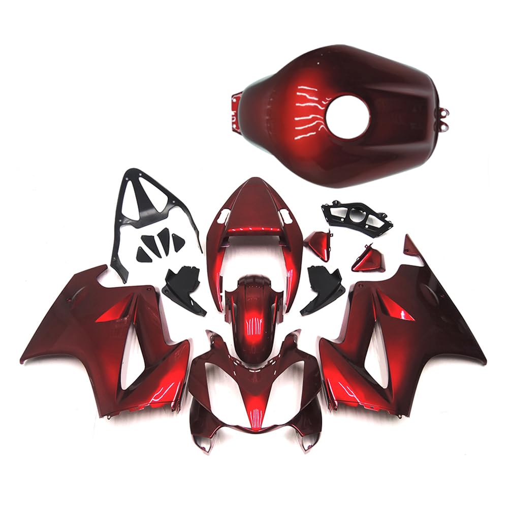 ASXLAC Red Fairings Plastic Bodywork Kit for Honda VFR800 Interceptor 800 2002-2012 2003 2004 2005 2006 2007 2008 2009 2010 2011