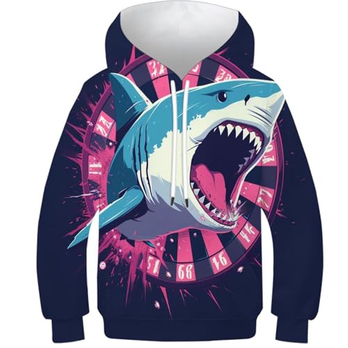 Sweat à capuche requin pour enfant et ado idéal pour les sorties en famille cet hiver