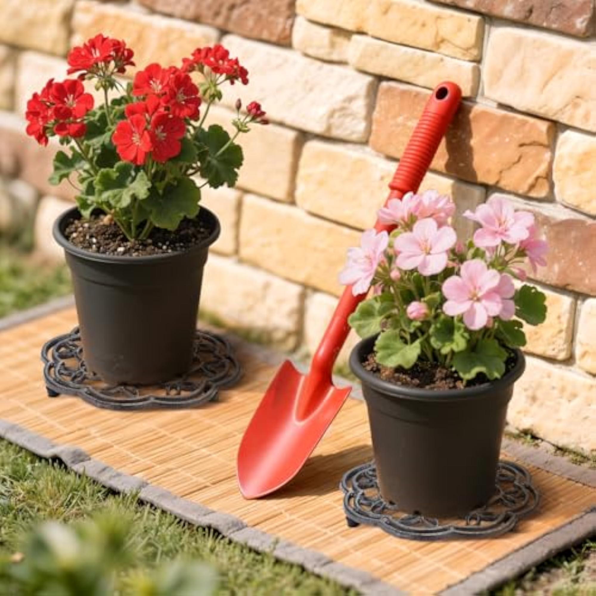 3 Pack Cast Iron Trivet, Heavy Duty Rustproof