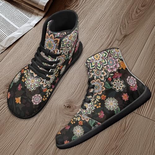 Image of Binienty Zero Drop Sole Barefoot Men's Women's PU Leather Flat Minimalist Barefoot Sneakers Athletic Shoes Waterproof