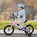 BODIOO Kids Bike Bicycle 14 Inches Kid Bicycle for Boys Girls with Training Wheels Sturdy Frame Adjustable Seat Handbrake and Coaster Brake for Rider 37 to 42 Inch（Gradient Purple）