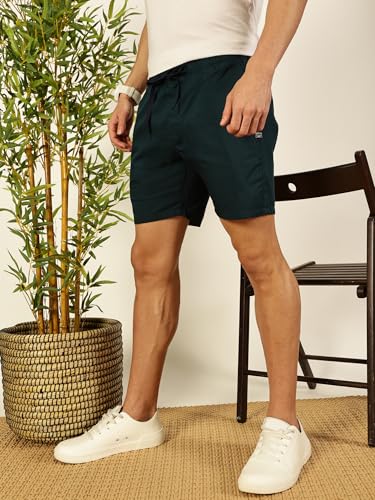 Image of Thomas Scott Men's | Solid | Chino Shorts | Regular Fit | 100% Cotton | Above Knee | Casual Short