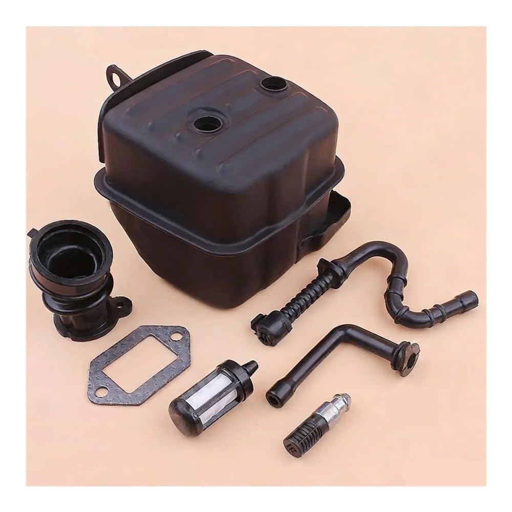Kit de junta de línea de filtro de combustible del colector de admisión del silenciador de escape apto for motosierra S MS361 11351400650