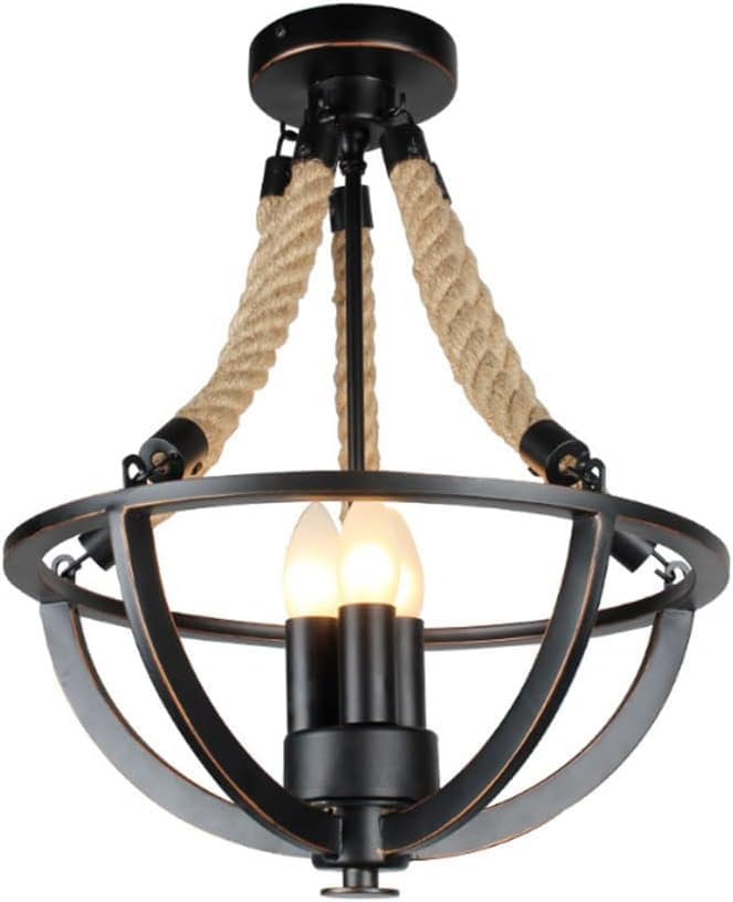 Lustre salon rustique suspension 3 lampes pour eclairer une grande table