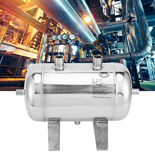 Image of 5L Steel Gas Storage Tank, 4Port Container High Pressure Air Reservoir Tank Diameter Approx 159mm Tank Length 280mm for Industrial Production