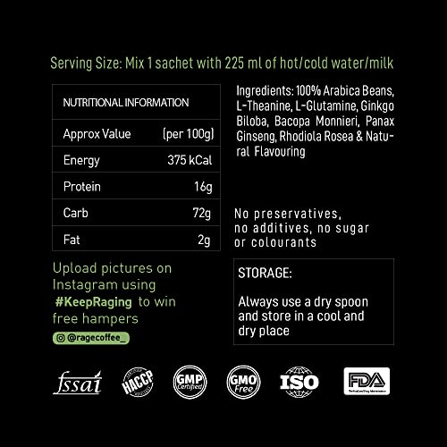 Image of Rage Coffee - 3.25 GMS x 30 Sachet Shots Assorted - Premium Arabica Instant Coffee (Pack of 30 Shots) | Hazelnut Coffee, Dark Chocolate Coffee, Caramel Coffee, Butterscotch Coffee & Original Blend