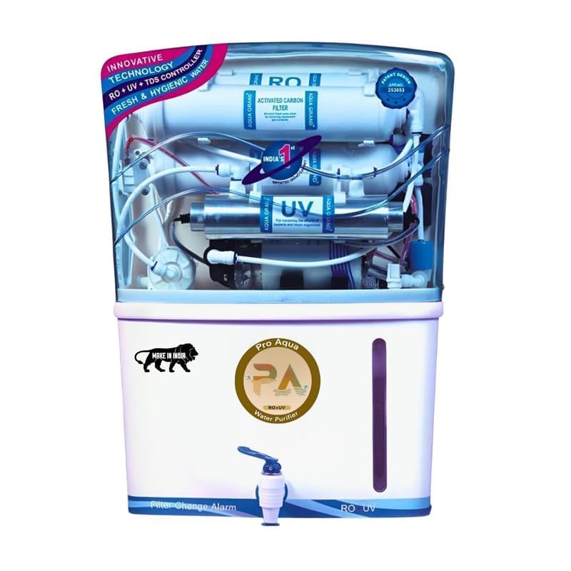 Aqua RO Water Purifier with UV, UF & TDS Controller | 12 Litre Storage | Multi-Stage Purification | Safe & Healthy Drinking Water for Family | Low Maintenance Aqua RO Water Purifier with UV, UF & TDS Controller | 12 Litre Storage | Multi-Stage Purification | Safe & Healthy Drinking Water for Family | Low Maintenance