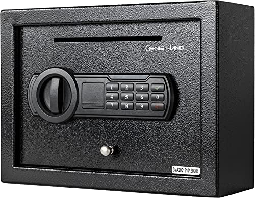 Genie Hand Electronic Deposit Safe with Anti-Fishing Slot - Steel...