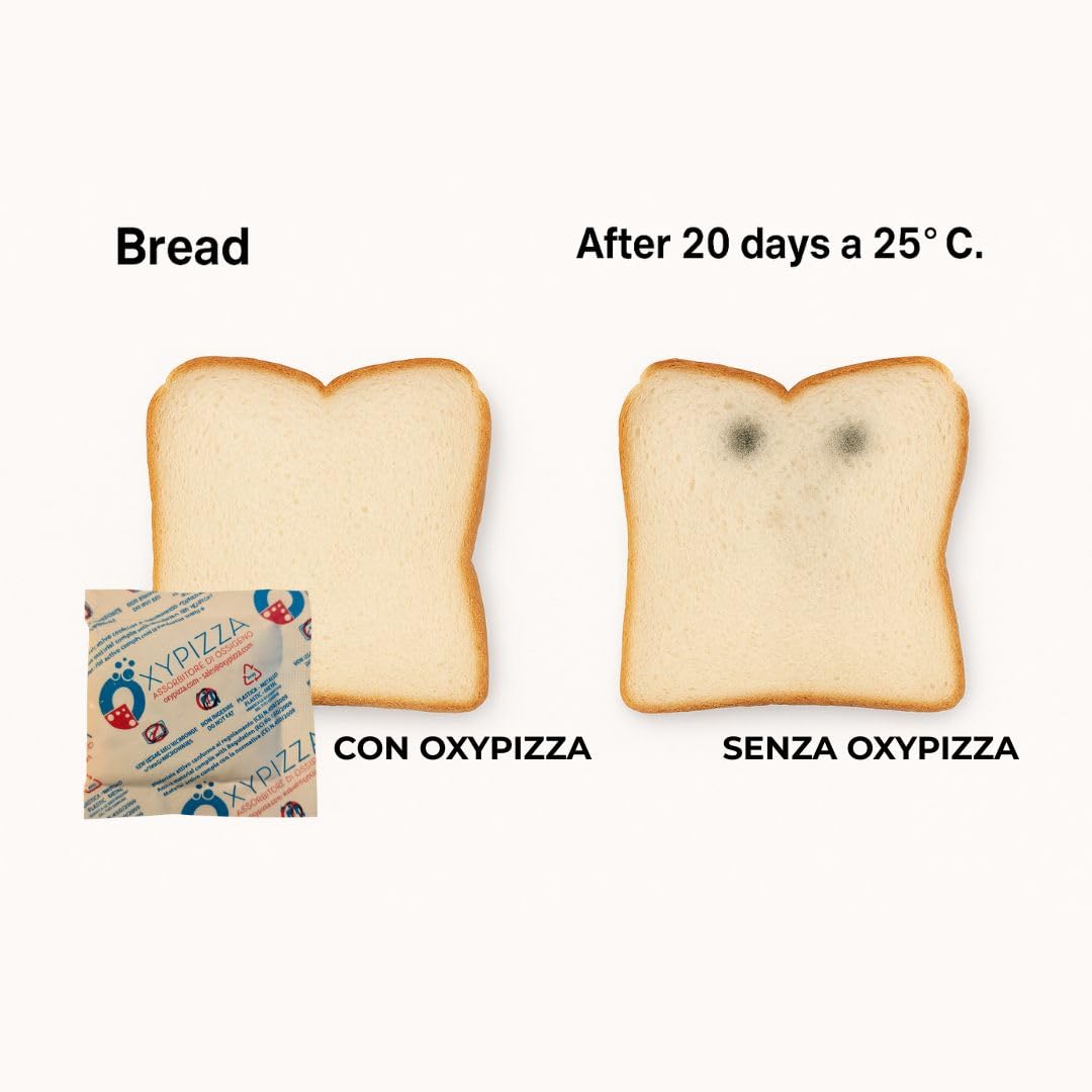Assorbitori di Ossigeno 500cc – 80 Bustine, Conservazione Naturale Alimenti | Conservazione Naturale Alimenti | Senza Conservanti | Per Pizza, Pane e molto altro