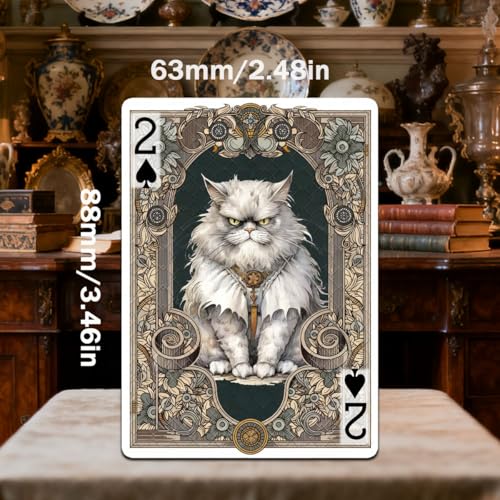 Cartas de Poker con Diseño de Gato Estilo Victorian miniatura 2