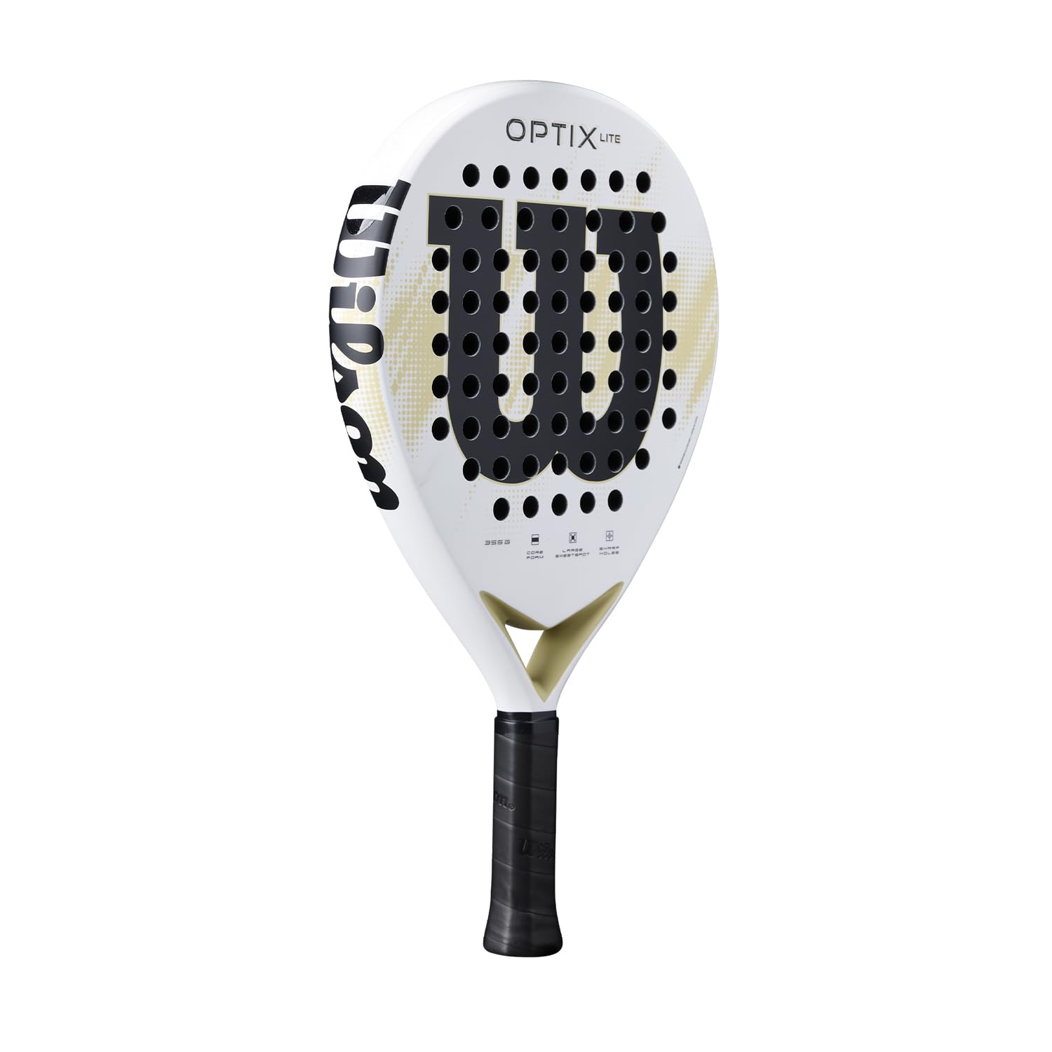 Wilson Pala de Pádel Optix V2 Lite, para Principiantes, Cara de Fibra de Vidrio Ligera, Fácil de Maniobrar, Prácticas o Partidos Amistosos
