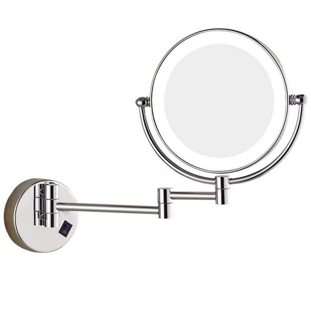 Miroir Maquillage Mural à LED FIDEMM Fini les Problèmes d'Ombre Miroir Grossissant Extensible