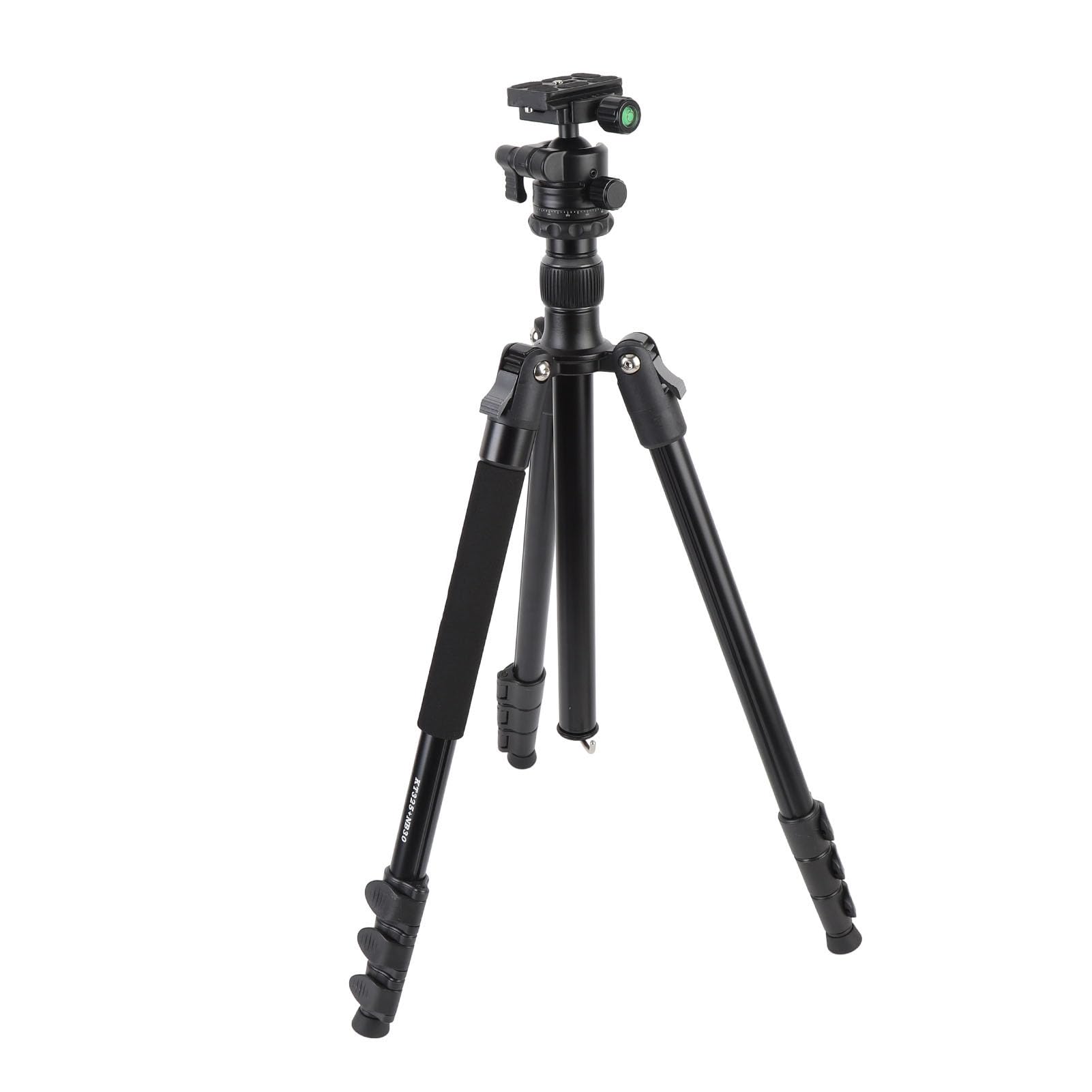 Treppiede Fotocamera Portatile, 64 Pollici Lega Alluminio con | Treppiede da viaggio leggero per fotografia, carico di 4 kg, cuscinetti antiscivolo, altezza regolabile per streaming live